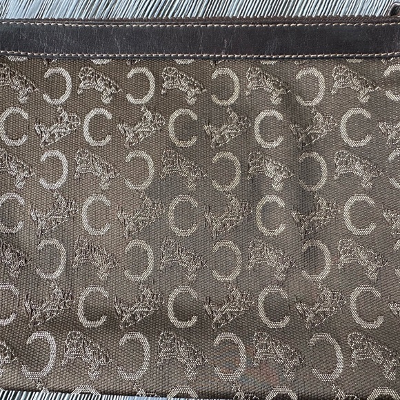 Authentic CELINE C Horse Carriage Canvas Clutch Amazing Condition. Made in Italy - Picture 12 of 13